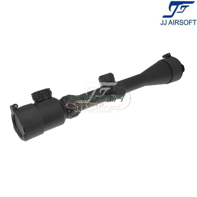 Ottica 3-9x40E NERA con anelli jj airsoft (ja-5368-bk)