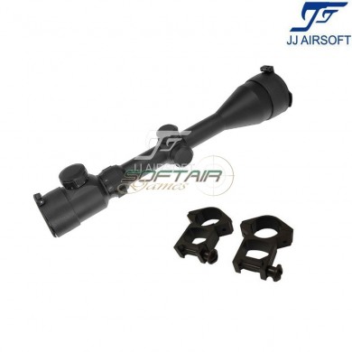 Ottica 3-9x50E NERA con anelli jj airsoft (ja-5370-bk)