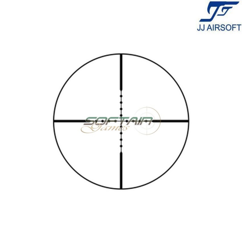 Ottica 3-9x50E NERA con anelli jj airsoft (ja-5370-bk)