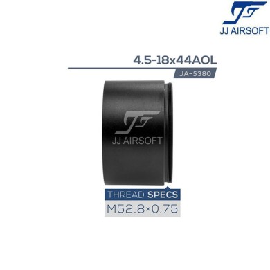 Killflash NERO per 4.5-18x44 jj airsoft (ja-5380-bk)