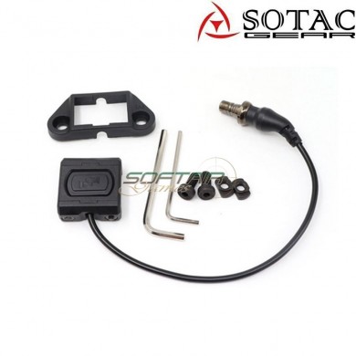 MOD-D BLACK tactical button for flashlight sotac (sg-mod-d-bk)
