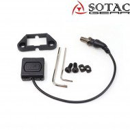 MOD-D BLACK tactical button for flashlight sotac (sg-mod-d-bk)