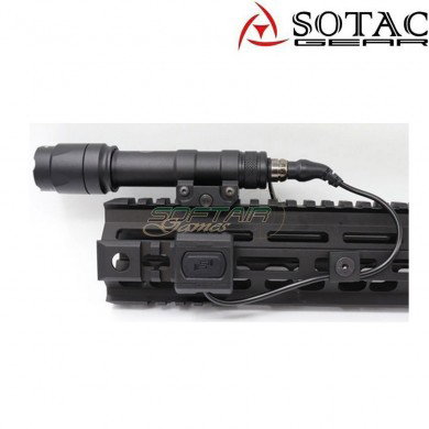 MOD-D BLACK tactical button for flashlight sotac (sg-mod-d-bk)