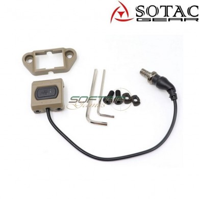 MOD-D DARK EARTH tactical button for flashlight sotac (sg-mod-d-de)