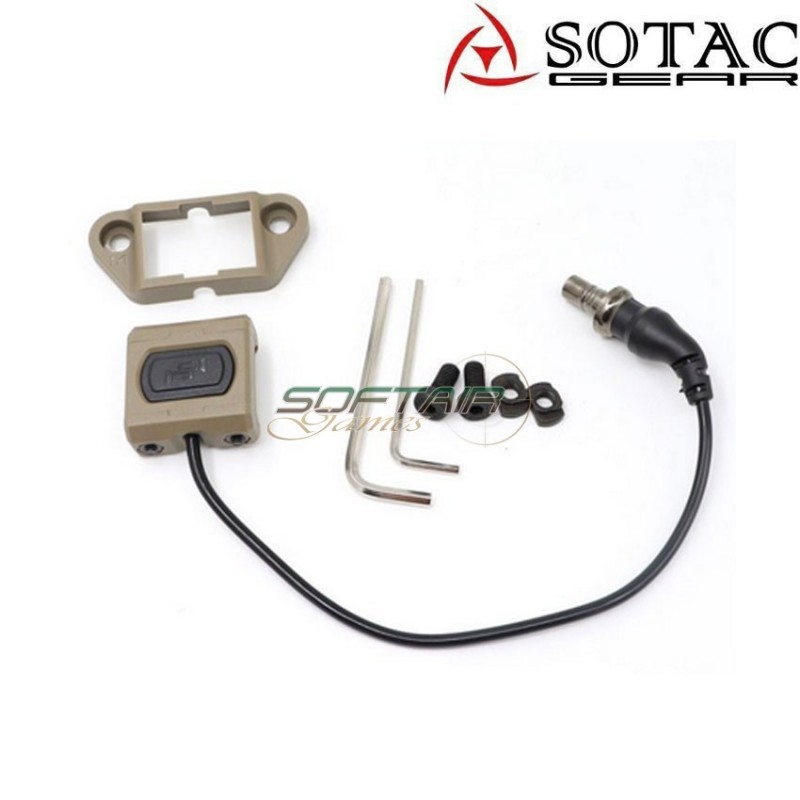 MOD-D DARK EARTH tactical button for flashlight sotac (sg-mod-d-de)