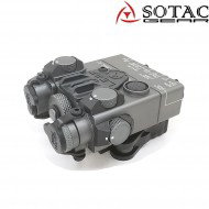 Dbal-a2 peq laser/ir point & illuminator GREY sotac gear (sg-jgq-4-gy-red)