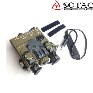 Dbal-a2 peq GREEN laser/flashlight/ir point DARK EARTH sotac gear (sg-jgq-3-de-green)