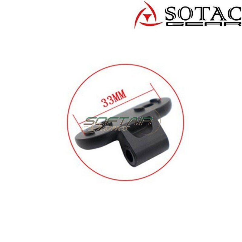 Flashlight off set mount DF adjustable LC BLACK sotac (sg-df-bk)