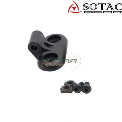 Flashlight off set mount DF adjustable LC BLACK sotac (sg-df-bk)