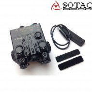 Dbal-a2 peq RED laser/torcia NERO sotac gear (sg-jgq-05-bk-red)