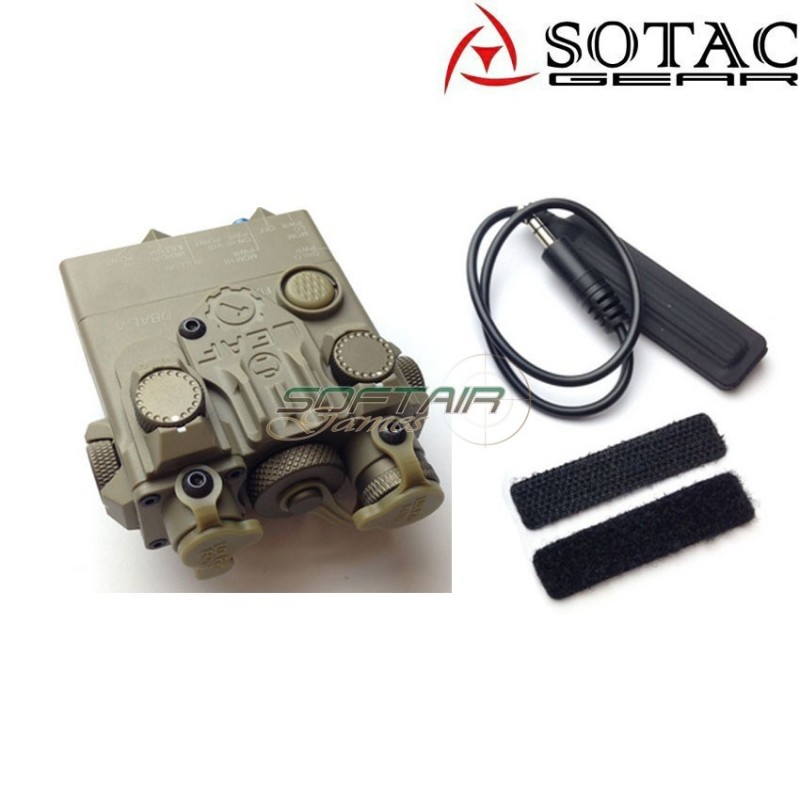 Dbal-a2 peq RED laser/flashlight DARK EARTH sotac gear (sg-jgq-05-de-red)