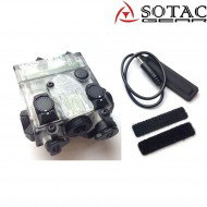 Dbal-a2 peq RED laser/torcia TRASPARENTE sotac gear (sg-jgq-05-tr-red)