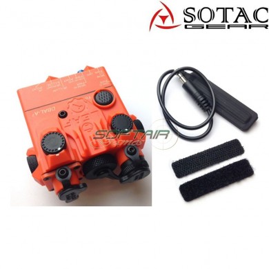 Dbal-a2 peq RED laser/flashlight ORANGE sotac gear (sg-jgq-05-og-red)