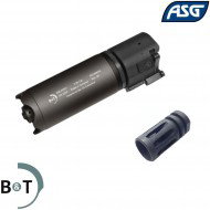ROTEX-V blast QD silencer 130mm GRAY b&t asg (asg-asg291-gr)