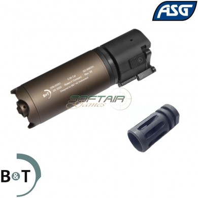 ROTEX-V blast QD silencer 130mm MUD BROWN b&t asg (asg-asg291-fde)