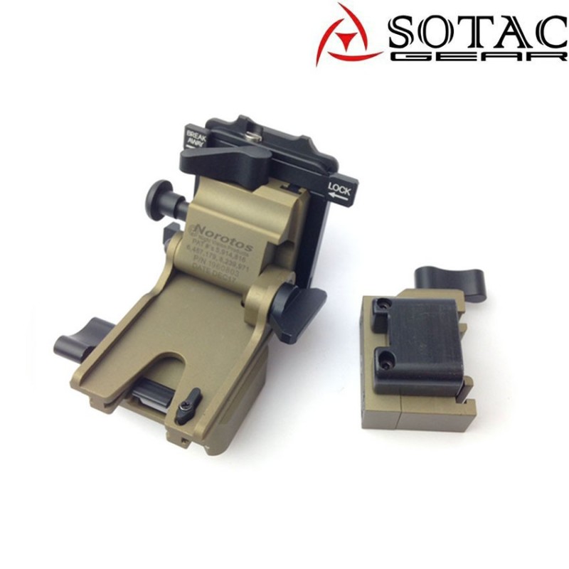 Mount elmetto NVG-01 set DARK EARTH sotac (sg-nvg-01-de)