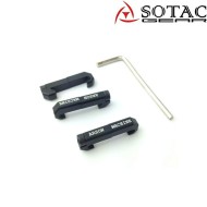 Wire guide system clip ARS. style per 20mm RAIL NERO sotac (sg-jq-091-bk)