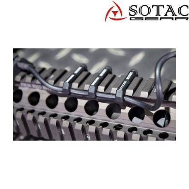 Wire guide system clip ARS. style for 20mm RAIL BLACK sotac (sg-jq-091-bk)
