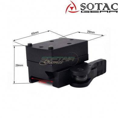 Mount TRI Type per RMR NERO sotac (sg-rmr-mount-bk)