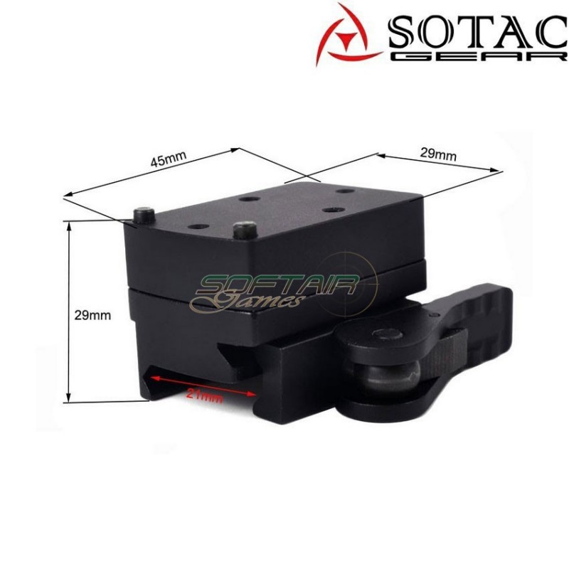 Mount TRI Type per RMR NERO sotac (sg-rmr-mount-bk)