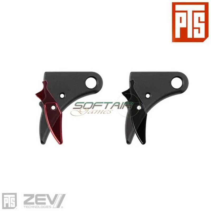 ZEV Fulcrum Adjustable Trigger TM GLOCK BLACK/RED pts® (pts-zv013490307)