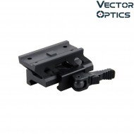 1" Profile Cantilever Picatinny Riser QD Mount BLACK vector optics (ve-mav-qd10)