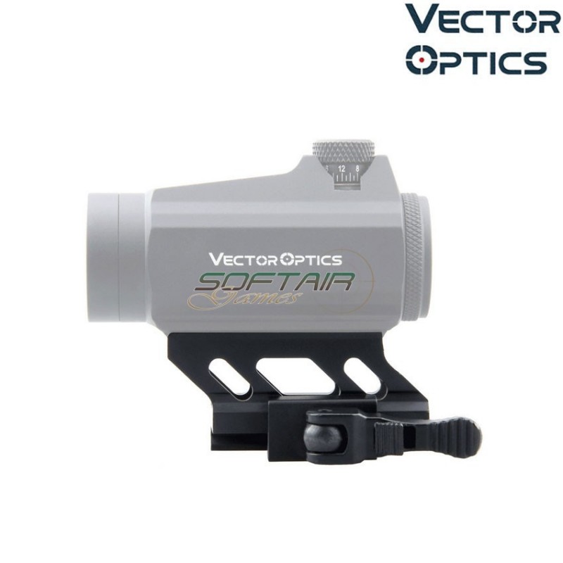 1" Profile Cantilever Picatinny Riser QD Mount BLACK vector optics (ve-mav-qd10)