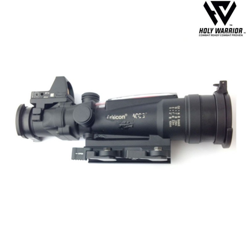 Scope 5X TA11 sniper ACOG RED fiber BLACK + LAR. mount + RMR holy warrior (hwr-55-bk)
