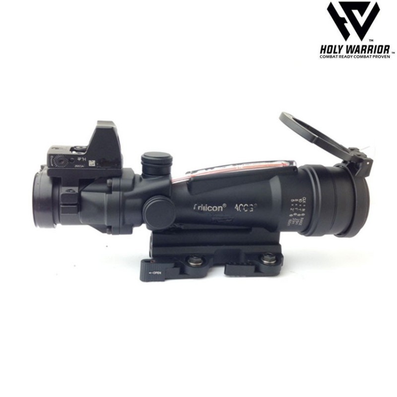 Scope 5X TA11 sniper ACOG RED fiber BLACK + LAR. mount + RMR holy warrior (hwr-55-bk)