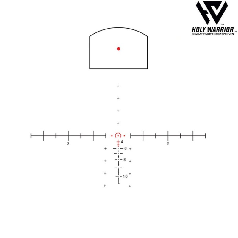 Scope 5X TA11 sniper ACOG RED fiber BLACK + LAR. mount + RMR holy warrior (hwr-55-bk)