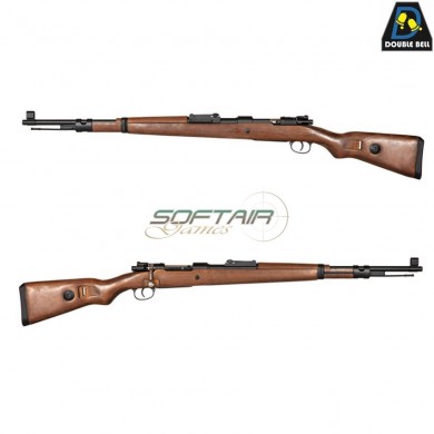 Fucile a molla wwii kar98k sbossolante VERO LEGNO double bell (db-000379)