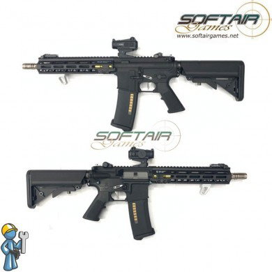 Fucile elettrico 11.1V READY STD. Level ETU M4  GEIS. 10" BLACK/SILVER sopmod SGW (SGW-02-BKSV)