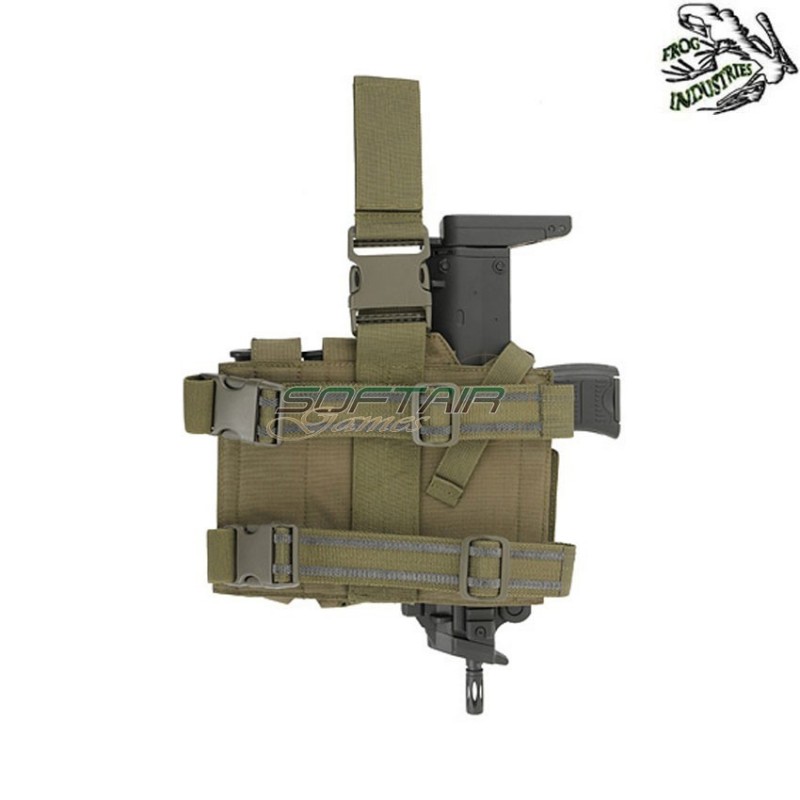 Leg holster OLIVE DRAB for SMG frog industries® (fi-m51613211-od)