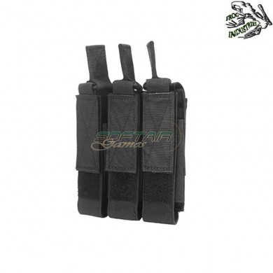 Tasca Tripla Fast Caricatori Mp5/mp7/mp9 NERO Frog Industries® (fi-m51613033-bk)