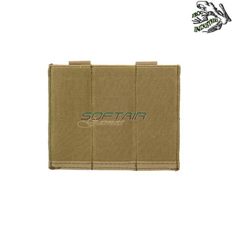 Tasca Caricatori Pistola tripla Elastica COYOTE Frog Industries® (fi-m51613045-tan)