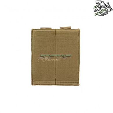 Tasca Caricatori Pistola doppia Elastica COYOTE Frog Industries® (fi-m51613044-tan)