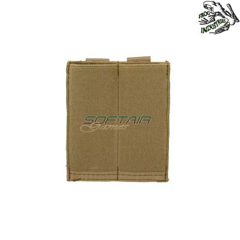 Tasca Caricatori Pistola doppia Elastica COYOTE Frog Industries® (fi-m51613044-tan)