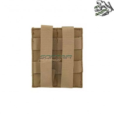 Double Elastic Pistol Magazines Pouch COYOTE Frog Industries® (fi-m51613044-tan)