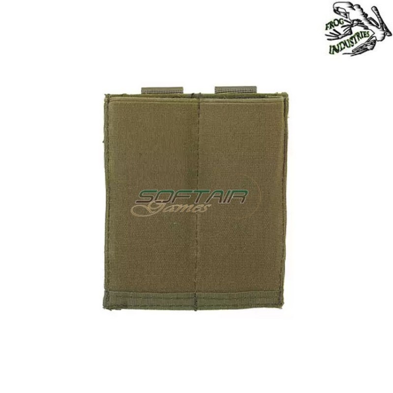 Tasca Caricatori Pistola doppia Elastica OLIVE DRAB Frog Industries® (fi-m51613044-od)