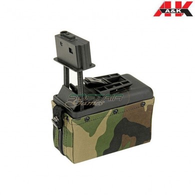 Caricatore Elettrico Woodland 1500bb Per M249/mk46 A&k (aek-ac12953/fbp2389)