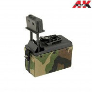 Caricatore Elettrico Woodland 1500bb Per M249/mk46 A&k (aek-ac12953/fbp2389)