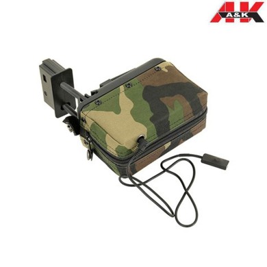 Electric Magazine 1500bb Woodland For M249/mk46 A&k (aek-ac12953/fbp2389)