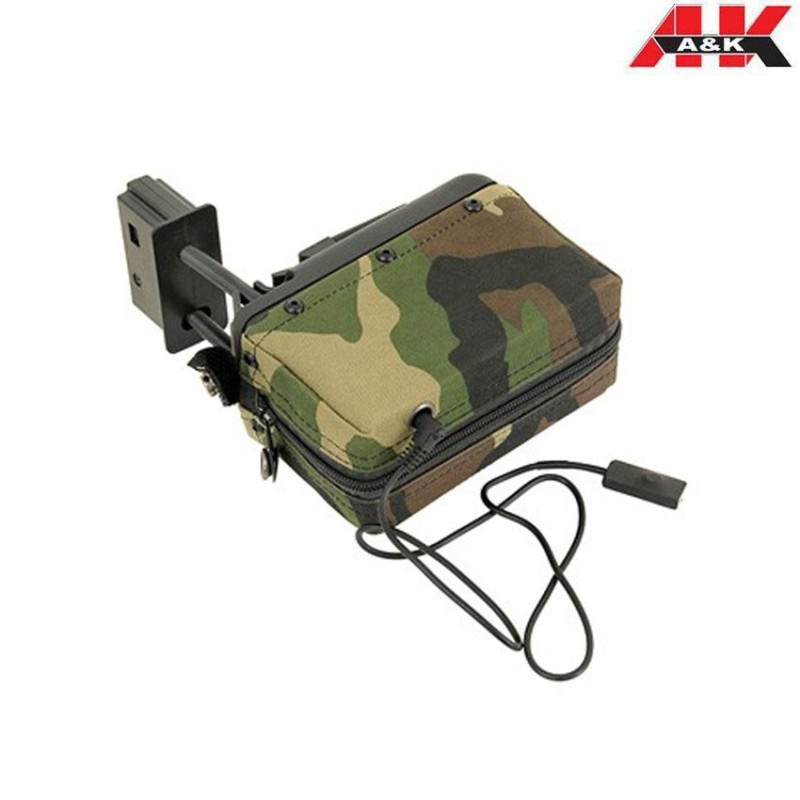 Caricatore Elettrico Woodland 1500bb Per M249/mk46 A&k (aek-ac12953/fbp2389)