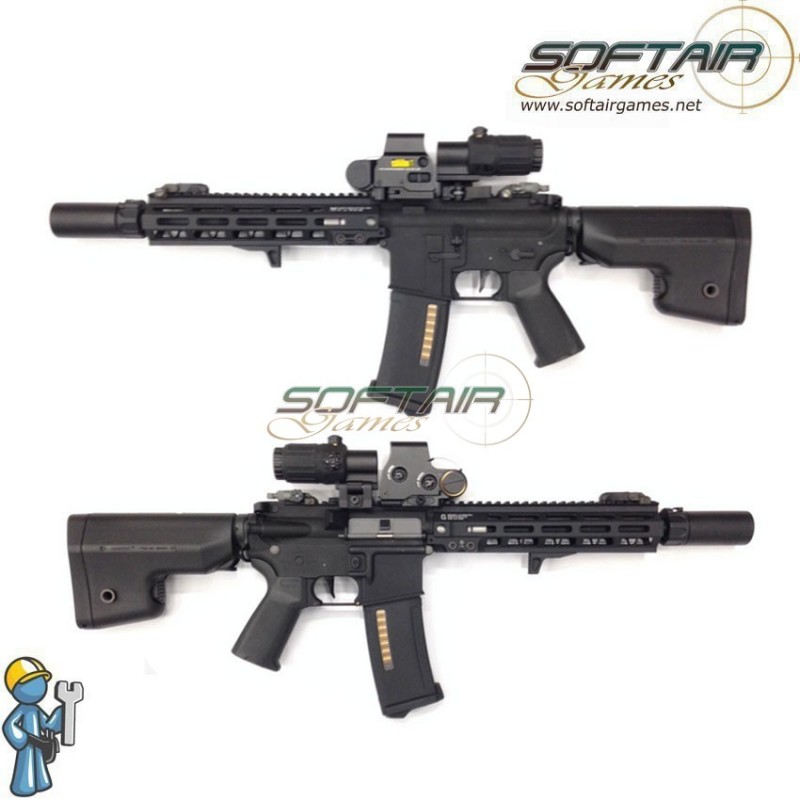 Fucile elettrico 11.1V READY ADV. Level TITAN GATE M4  MK8 GEIS. 10" BLACK sopmod SGW (sgw-05-bk)