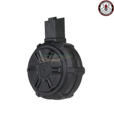 Manual drum magazine 1500bb black for pcc45 g&g (gg-08198)