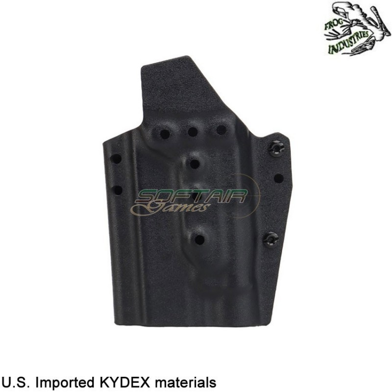 Holster quick pull BLACK U.S. KYDEX for glock w/tlr-1 flashlight frog industries® (fi-wo-gb01b)
