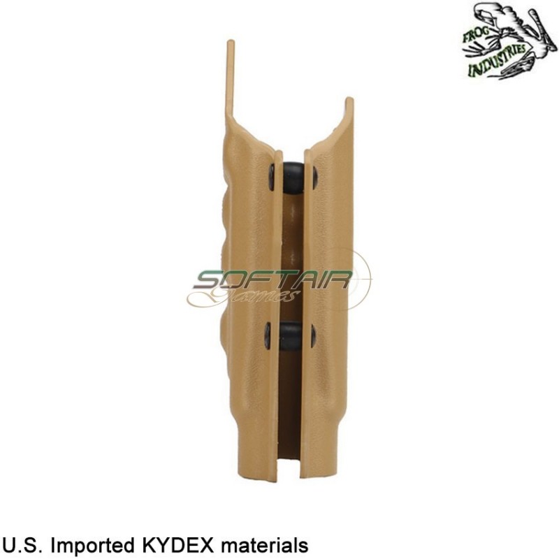 Holster quick pull TAN U.S. KYDEX for glock w/tlr-1 flashlight frog industries® (fi-wo-gb01t)