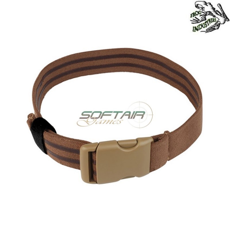 Tactical elastic anti-slip thigh belt TAN frog industries® (fi-wo-gbac1t)