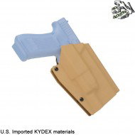 Fondina quick pull TAN U.S. KYDEX per glock c/x300 torcia frog industries® (fi-wo-gb03t)