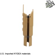 Fondina quick pull TAN U.S. KYDEX per glock c/x300 torcia frog industries® (fi-wo-gb03t)